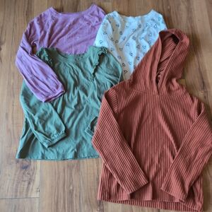 Colorful Long Sleeve Tops Set